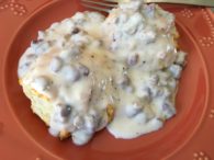 Mile-High Biscuits & Gravy